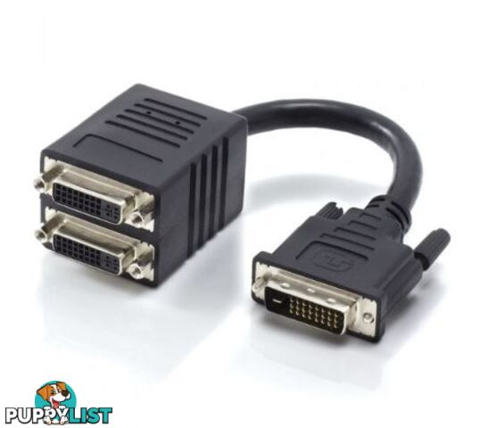 Alogic DVI-MFF-SPL DVI-D Dual Link to 2 x DVI-D Dual Link Display Splitter Adapter 1 Male to 2 Female - Alogic - 9319866056566 - DVI-MFF-SPL