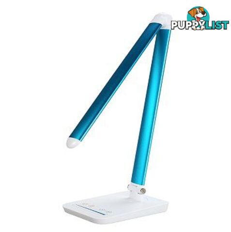 9W Dimmable LED Desk Lamp Blue With USB Por LED-586B - Generic - LED-586B