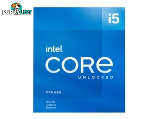 Intel BX8070811400F Core i5-11400F 2.6 GHz LGA 1200 Processor - Intel - 5032037215534 - BX8070811400F