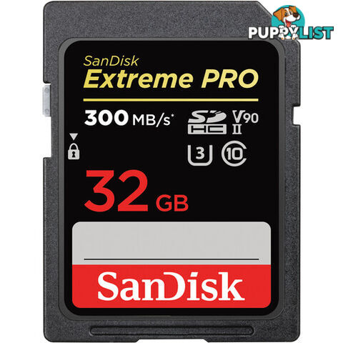 SanDisk SDSDXDK-032G-GN4IN Extreme PRO SDHC UHS-II 32GB - Sandisk - 0619659186586 - SDSDXDK-032G-GN4IN