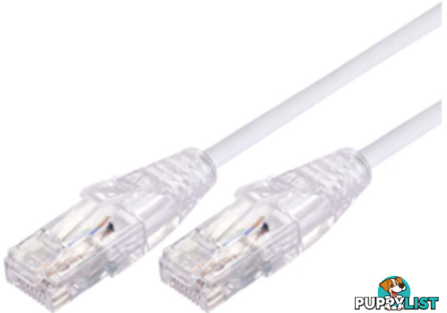 Comsol UTP-1.5-C6A-UT-WHT 1.5m RJ45 Cat 6A Ultra Thin Patch Cable - White - Comsol - 9332902018311 - UTP-1.5-C6A-UT-WHT