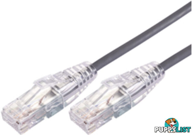 Comsol UTP-02-C6A-UT-GRY 2m RJ45 Cat 6A Ultra Thin Patch Cable - Grey - Comsol - 9332902018366 - UTP-02-C6A-UT-GRY