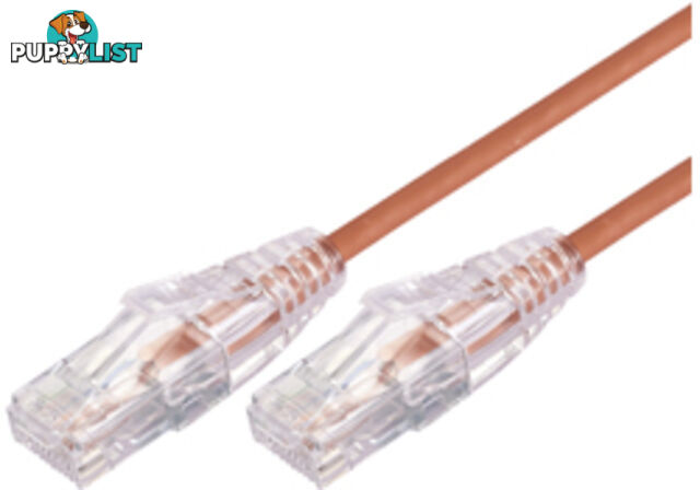 Comsol UTP-.5-C6A-UT-ORA 0.5m RJ45 Cat 6A Ultra Thin Patch Cable - Orange - Comsol - 9332902018076 - UTP-.5-C6A-UT-ORA