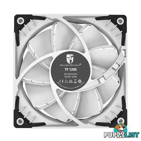 Deepcool DP-GS-H12FDB-TF120S-WH TF 120S WH White Colour The Beast Unleasing RADIATOR FAN - Deepcool - 6933412710462 - DP-GS-H12FDB-TF120S-WH