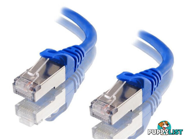 Astrotek AT-RJ45BLUF6A-1M CAT6A Shielded Cable 1m Blue Color 10GbE RJ45 Ethernet Network LAN S/FTP LSZH Cord 26AWG - Astrotek - 9320422519609 - AT-RJ45BLUF6A-1M