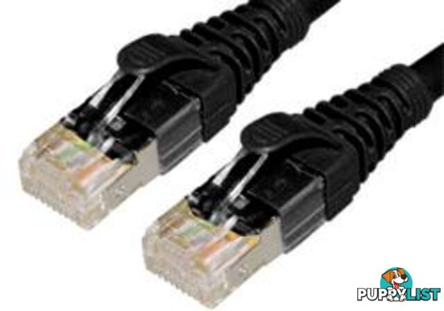 Comsol STP-0.5-C6A-BLK 50cm 10GbE Cat 6A S/FTP Shielded Patch Cable - Black - Comsol - 9332902010728 - STP-0.5-C6A-BLK