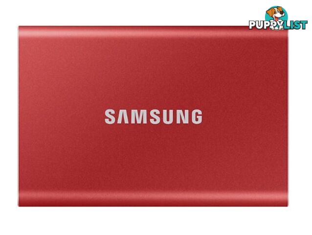 Samsung MU-PC1T0R/WW Portable SSD T7 1TB Metallic Red USB3.2 Type-C - Samsung - 8806090312458 - MU-PC1T0R/WW