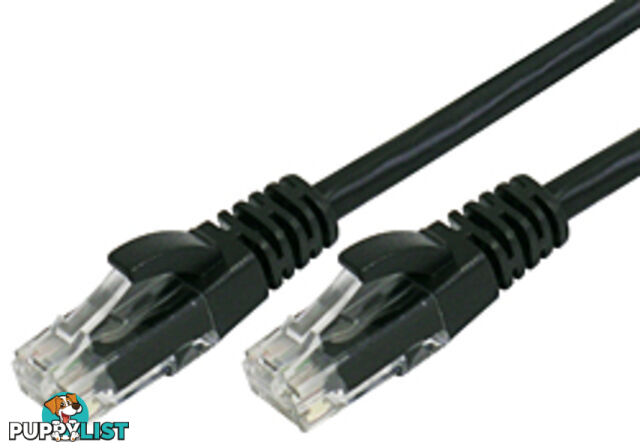 Comsol UTP-01-C6A-BLK 1M 10GbE Cat 6A UTP Patch Cable LSZH - Black - Comsol - 9332902013996 - UTP-01-C6A-BLK