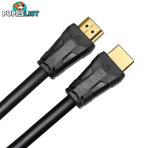 Cruxtec HC14-10-BK HDMI 1.4 with Ethernet Male to Male Cable 10m Black PVC Coat - Cruxtec - 0787303419967 - HC14-10-BK