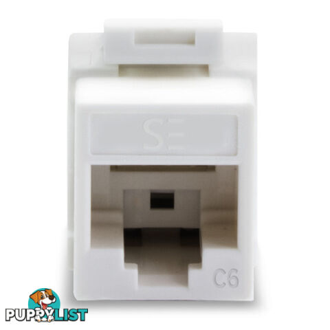 Serveredge UKSUC6-10WH Universal Cat6 UTP RJ45 Modular Keystone Jack - White - Pack of 10 - Serveredge - 9350784013019 - UKSUC6-10WH