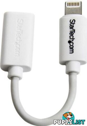 StarTech USBUBLTW White Micro USB to Lightning Adapter - StarTech - 065030852173 - USBUBLTW