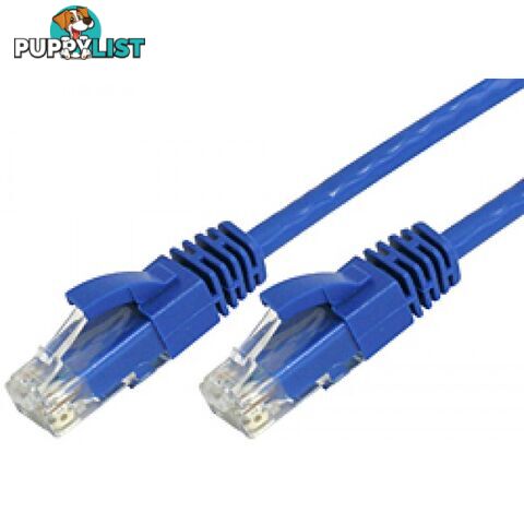 8ware CAT6THINBL-20M CAT6 Ultra Thin Slim Cable 20m - Blue - 8ware - 0750258579987 - CAT6THINBL-20M