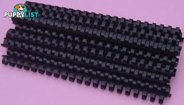 Plastic Binding Coil 21 Loop 45mm Pack of 50 - Black 4028186 - Generic - 4028186