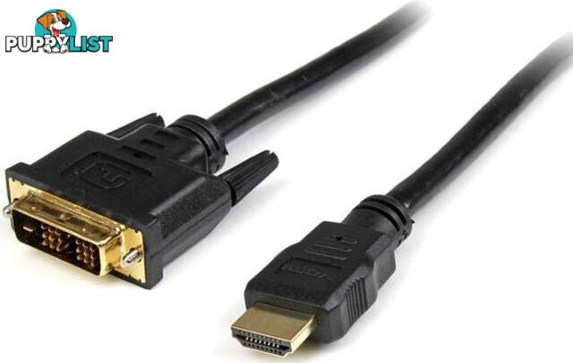 StarTech HDMIDVIMM10 10 ft HDMI to DVI-D Cable - M/M - StarTech - 065030811330 - HDMIDVIMM10