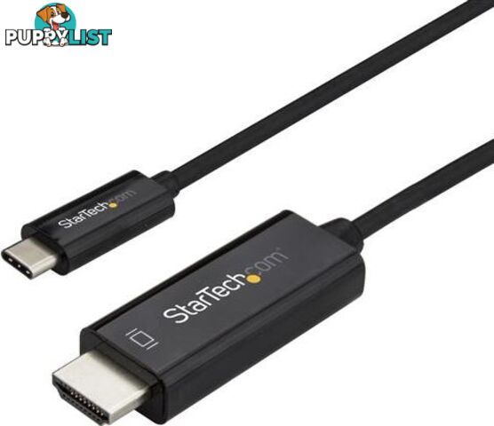 StarTech CDP2HD1MBNL 1m Cable USB C to HDMI 4K60Hz - Black - StarTech - 065030875448 - CDP2HD1MBNL