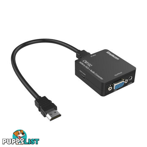 Simplecom CM102 HDMI to VGA + Audio 3.5mm Stereo Converter - Simplecom - 9350414000976 - CM102