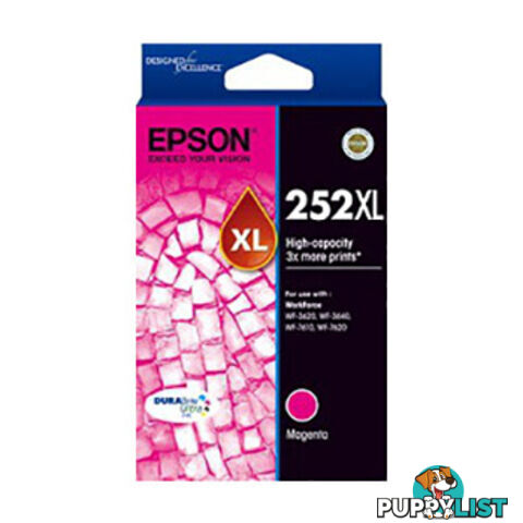 Epson C13T253392 252 Magenta High Yield Ink Cartridge - Epson - 9314020615023 - C13T253392