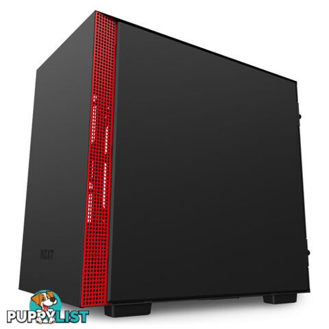 NZXT CA-H210B-BR Matte Black & Red H210 Mini Tower Chassis - NZXT - 815671014856 - CA-H210B-BR