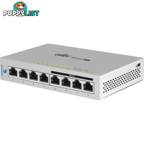 Ubiquiti US-8-60W Unifi Switch 8-60W Managed 8-Port PoE+ Gigabit Switch - Ubiquiti - 810354026164 - US-8-60W