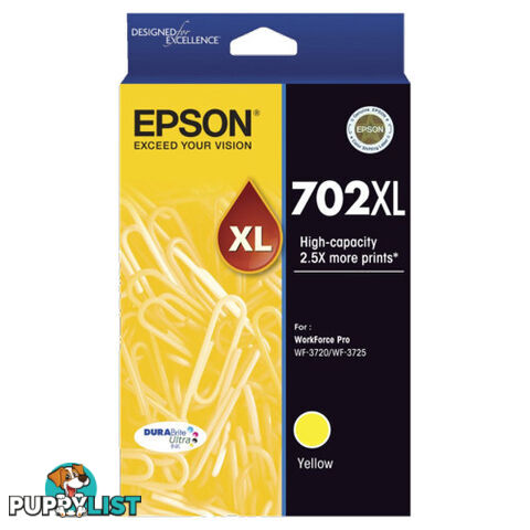 Epson C13T345492 702 Yellow XL Ink Cartridge - Epson - 9314020623981 - C13T345492