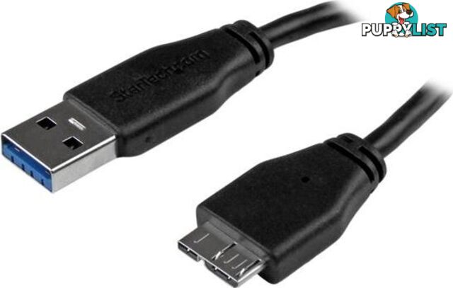 StarTech USB3AUB2MS 2m 6ft Slim USB 3.0 Micro B Cable - StarTech - 065030856348 - USB3AUB2MS