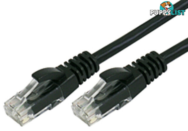 Comsol UTP-.5-6B-BLK 50cm RJ45 Cat 6 Patch Cable - Black - Comsol - 9332902009333 - UTP-.5-6B-BLK