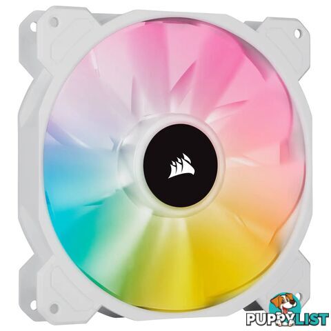 Corsair CO-9050138-WW White SP140 RGB ELITE 140mm RGB LED Fan with AirGuide Single Pack - Corsair - 0840006637783 - CO-9050138-WW