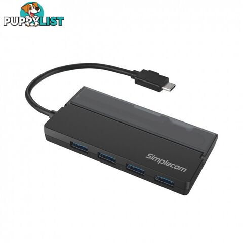 SIMPLECOM CH330 PORTBALE USB-C to 4PORT USB-A HUB USB3.2 GEN1 WITH CABLE - Simplecom - 9350414002222 - CH330