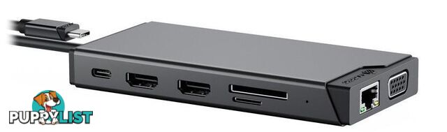 Alogic DUCDMV2 MV2 USB-C Dual Display DP Alt Mode Docking Station - Alogic - 9350784025111 - DUCDMV2