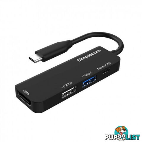 Simplecom DA305 USB3.1 Type C to HDMI 4 in 1 Combo Hub - Simplecom - 9350414001560 - DA305