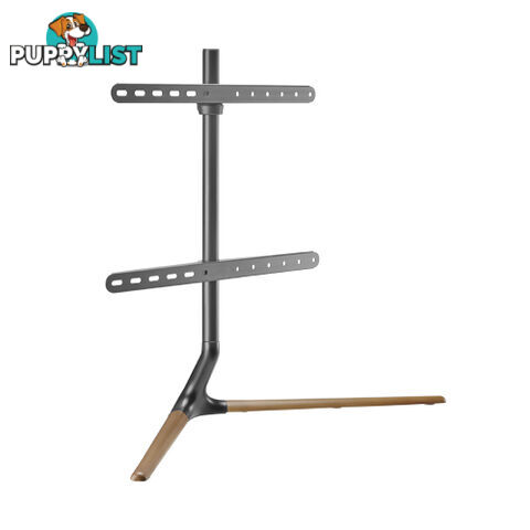 Brateck FS34-46F-02-B Modern Linear Tabletop TV Stand For 49"-70" TVs - Matte Black & Walnut - Brateck - 6956745168311 - FS34-46F-02-B