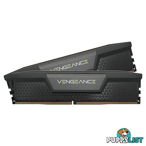 Corsair CMK64GX5M2B5200C40 Vengeance 64GB (2x32GB) DDR5 UDIMM 5200MHz C40 1.25V Desktop Gaming Memory Black - Corsair - 840006661245 - CMK64GX5M2B5200C40