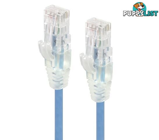 Alogic C6S-0.50BLU 0.50m Blue Ultra Slim Cat6 Network Cable UTP 28AWG - Alogic - 9350784010971 - C6S-0.50BLU