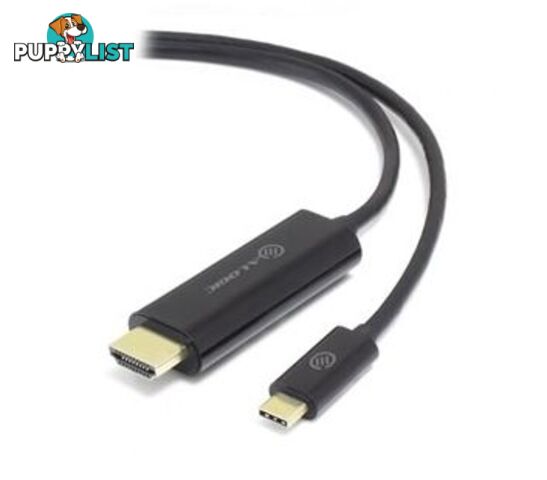 Alogic ELUCHD-01RBLK Premium 1m USB-C to HDMI Cable with 4K Support - Male to Male - Alogic - 9350784012128 - ELUCHD-01RBLK