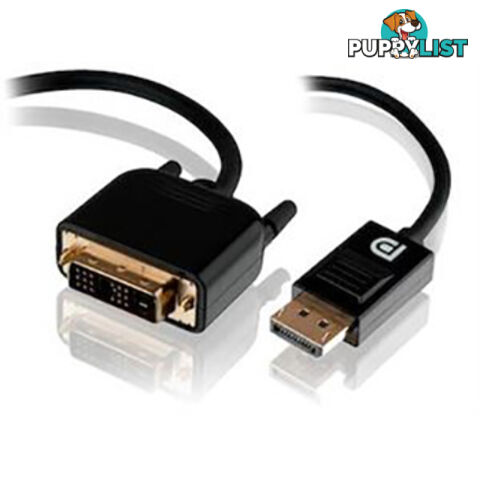 Alogic 3m DisplayPort to DVI-D Cable - Male to Male DP-DVI-03-MM - Alogic - 9319866081254 - DP-DVI-03-MM