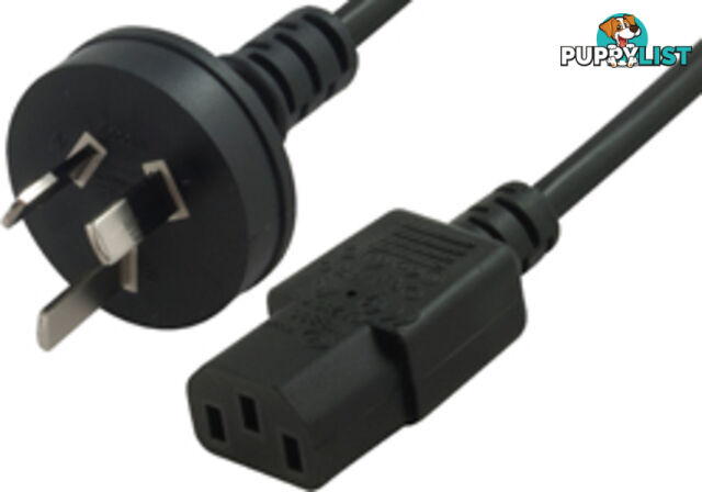 Comsol IEC-3P-.5 0.5M PC to Mains Outlet Power Cable 3PIN AUS(M) - IEC-C13 - Comsol - 9332902007667 - IEC-3P-.5