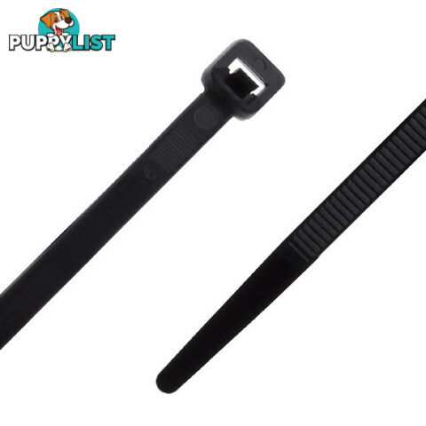 Alogic NC4348BLK Ty-It Nylon Cable Tie Black (UV Rated) 430mm X 4.8mm - (Bag of 100) - Alogic - 9350784000262 - NC4348BLK