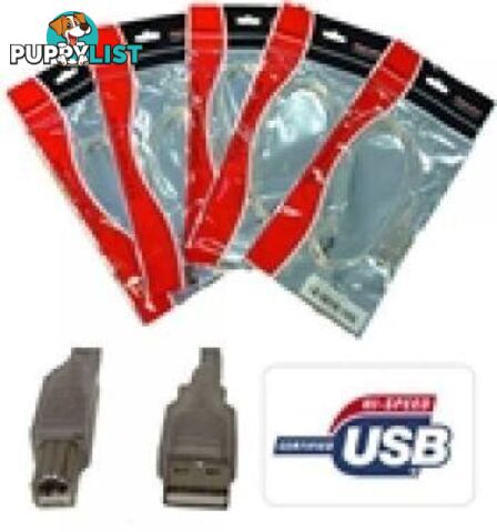 USB2.0 A-B 5M Printer Cable UC-2005AB - Generic - 9341756008959 - UC-2005AB