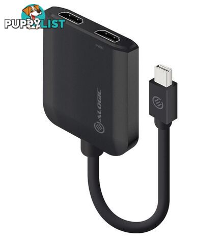 Alogic MDP2HD-ADP Mini DisplayPort to Dual HDMI 2.0 Adapter - 4K - 30 Hz - Alogic - 9350784015419 - MDP2HD-ADP