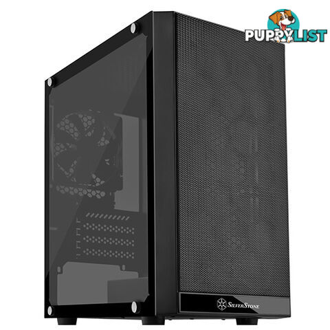 Silverstone SST-PS15B-G Precision PS15 Black Micro ATX Case, T/G Window - Silverstone - 4710007226957 - SST-PS15B-G