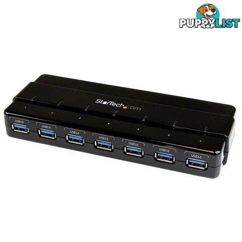 StarTech ST7300USB3B 7 Port SuperSpeed USB 3.0 Hub w/ Adapter - StarTech - 065030855594 - ST7300USB3B