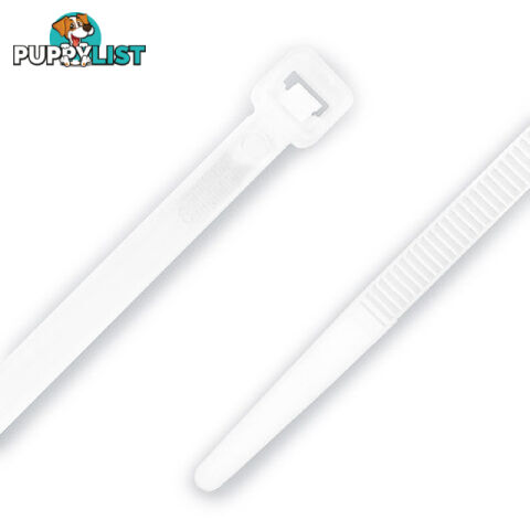 Alogic NC248WHT Ty-It Nylon Cable Tie White 200mm X 4.8mm - (Bag of 100) - Alogic - 9350784000170 - NC248WHT