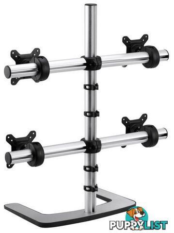 Atdec VFS-Q QUAD Monitor Desk Stand, UP TO 27" & 12KG PER VESA(100x100), 10YR WTY - Atdec - 0881493005136 - VFS-Q