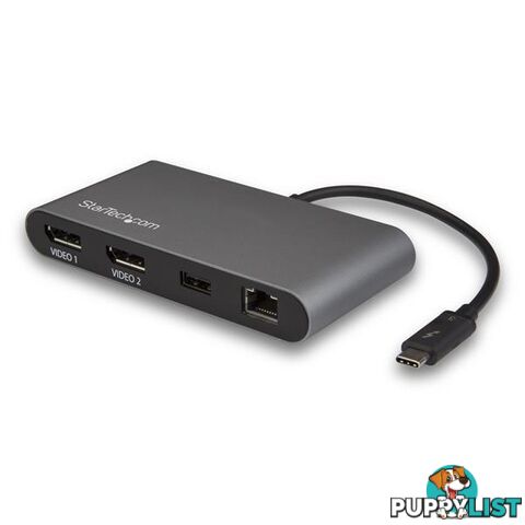 StarTech TB3DKM2DP Dock Mini - Thunderbolt 3 Dual 4K 60Hz - StarTech - 065030872904 - TB3DKM2DP