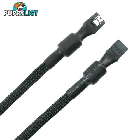 Simplecom CA110S Premium SATA 3 HDD SSD Data Cable Sleeved with Ferrite Bead Lead Clip Straight - Simplecom - 9350414000426 - CA110S