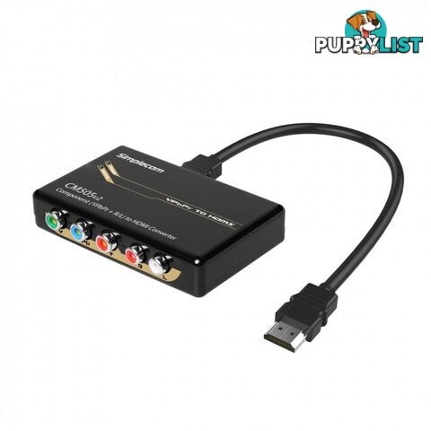 Simplecom CM505v2 Component (YPbPr + Stereo R/L) to HDMI Converter Full HD 1080p - Simplecom - 9350414002352 - CM505V2