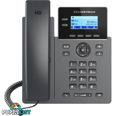 Grandstream GRP2602P Grandstream Networks GRP2601P 2 Lines 4 SIP Accounts IP Phone w/ PoE - Grandstream - 6947273703129 - GRP2602P