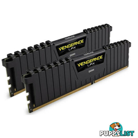 Corsair 32GB (2x16G) CMK32GX4M2E3200C16 DDR4 3200MHz Vengeance LPX Black - Corsair - 840006608547 - CMK32GX4M2E3200C16