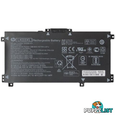 HP LK03XL Genuine Battery For Envy x360 15-bp 15-bq Series - HP - LK03XL