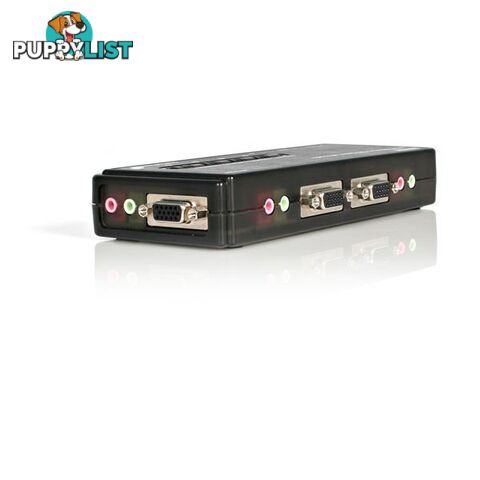 StarTech SV411KUSB 4 PORT USB KVM SWITCH W/ AUDIO & CABLES - StarTech - 065030822480 - SV411KUSB